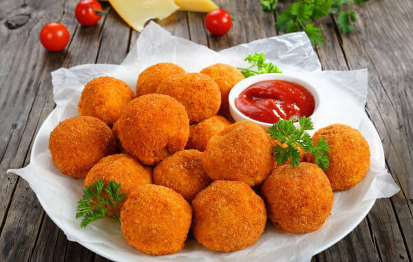 talian style fried potato balls