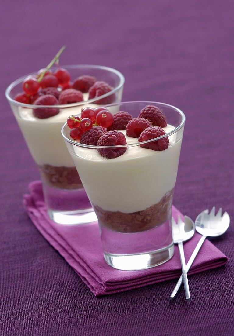 Raspberry And Custard Dessert 480047