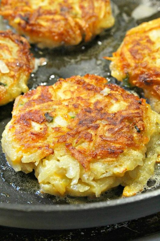 Crispy Cheesy Hash Brown Patties