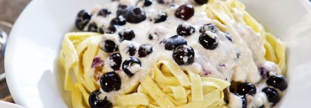 Blueberry pasta